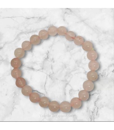rose quartz bracelet with 8mm beads