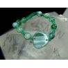 Bracelet Shamballa Centre d'Agate Verte