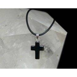 Pendentif Petite Croix Hématite
