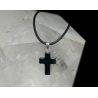 Small Hematite Cross Pendant